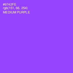 #9742FE - Medium Purple Color Image