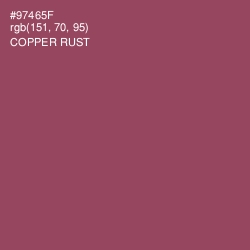 #97465F - Copper Rust Color Image