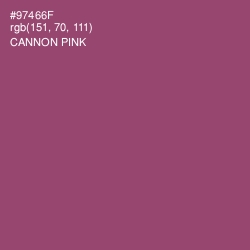 #97466F - Cannon Pink Color Image