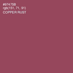#97475B - Copper Rust Color Image