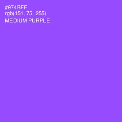 #974BFF - Medium Purple Color Image