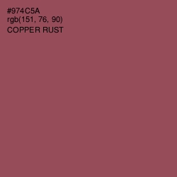 #974C5A - Copper Rust Color Image