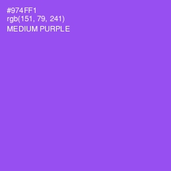 #974FF1 - Medium Purple Color Image