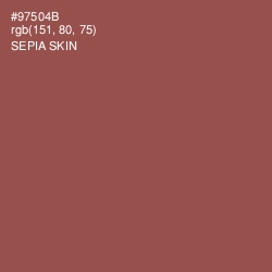 #97504B - Sepia Skin Color Image