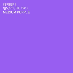 #975EF1 - Medium Purple Color Image