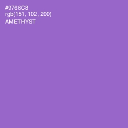 #9766C8 - Amethyst Color Image