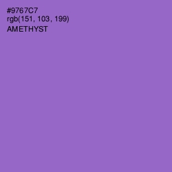 #9767C7 - Amethyst Color Image