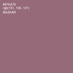#976A79 - Bazaar Color Image