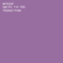 #976E9F - Trendy Pink Color Image