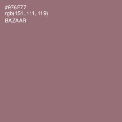 #976F77 - Bazaar Color Image