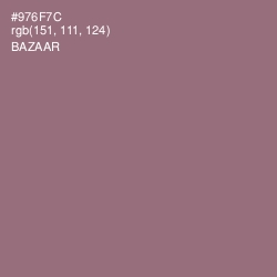 #976F7C - Bazaar Color Image