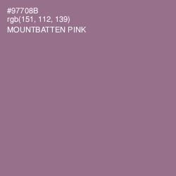 #97708B - Mountbatten Pink Color Image