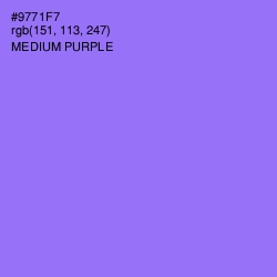 #9771F7 - Medium Purple Color Image