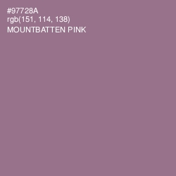 #97728A - Mountbatten Pink Color Image