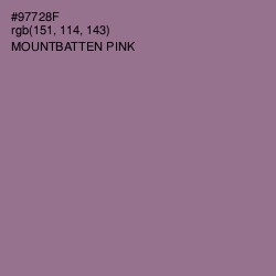 #97728F - Mountbatten Pink Color Image