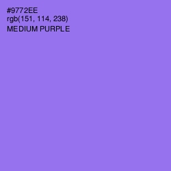 #9772EE - Medium Purple Color Image