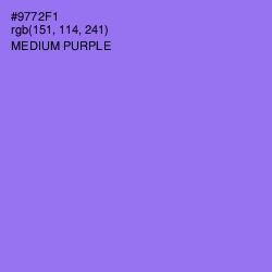 #9772F1 - Medium Purple Color Image