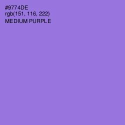 #9774DE - Medium Purple Color Image