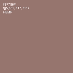 #97756F - Hemp Color Image