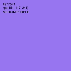 #9775F1 - Medium Purple Color Image