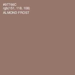 #97766C - Almond Frost Color Image