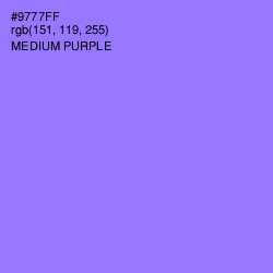 #9777FF - Medium Purple Color Image