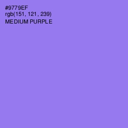 #9779EF - Medium Purple Color Image
