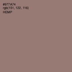 #977A74 - Hemp Color Image