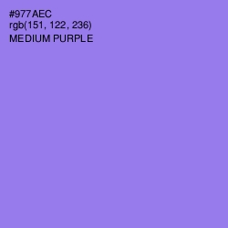 #977AEC - Medium Purple Color Image