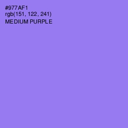 #977AF1 - Medium Purple Color Image