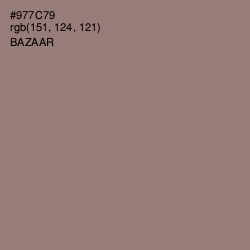 #977C79 - Bazaar Color Image