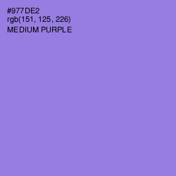 #977DE2 - Medium Purple Color Image