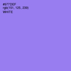 #977DEF - Medium Purple Color Image