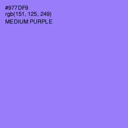 #977DF9 - Medium Purple Color Image