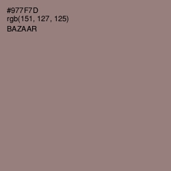 #977F7D - Bazaar Color Image