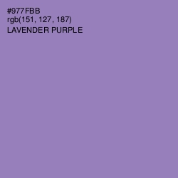 #977FBB - Lavender Purple Color Image