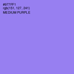 #977FF1 - Medium Purple Color Image