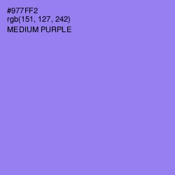 #977FF2 - Medium Purple Color Image