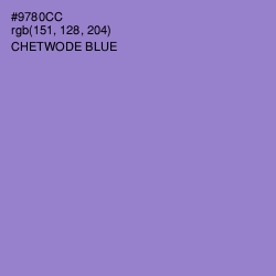 #9780CC - Chetwode Blue Color Image