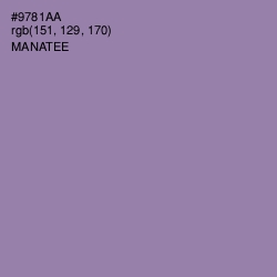 #9781AA - Manatee Color Image