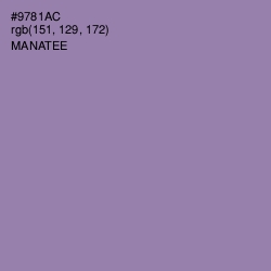 #9781AC - Manatee Color Image