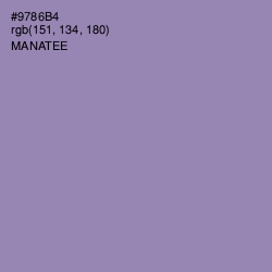 #9786B4 - Manatee Color Image