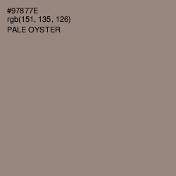 #97877E - Pale Oyster Color Image