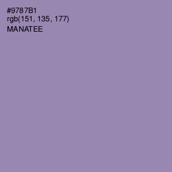 #9787B1 - Manatee Color Image
