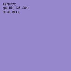 #9787CC - Blue Bell Color Image