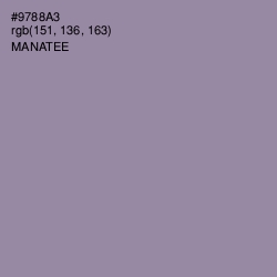 #9788A3 - Manatee Color Image