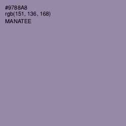 #9788A8 - Manatee Color Image