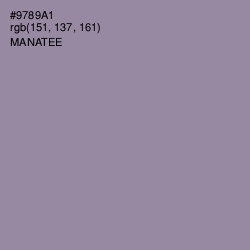 #9789A1 - Manatee Color Image