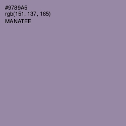 #9789A5 - Manatee Color Image
