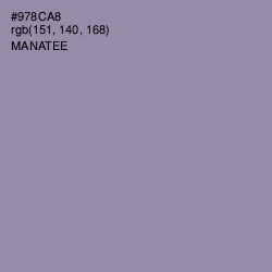 #978CA8 - Manatee Color Image
